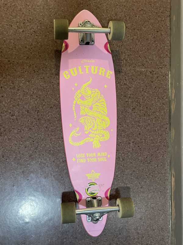 Duster Skateboard Complete / Culture Longboard / Pink Yellow / 33"