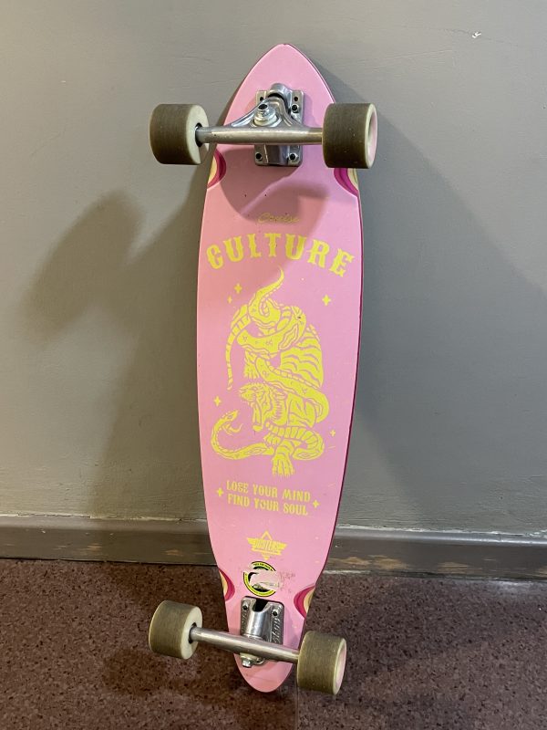 Duster Skateboard Complete / Culture Longboard / Pink Yellow / 33" - Image 2